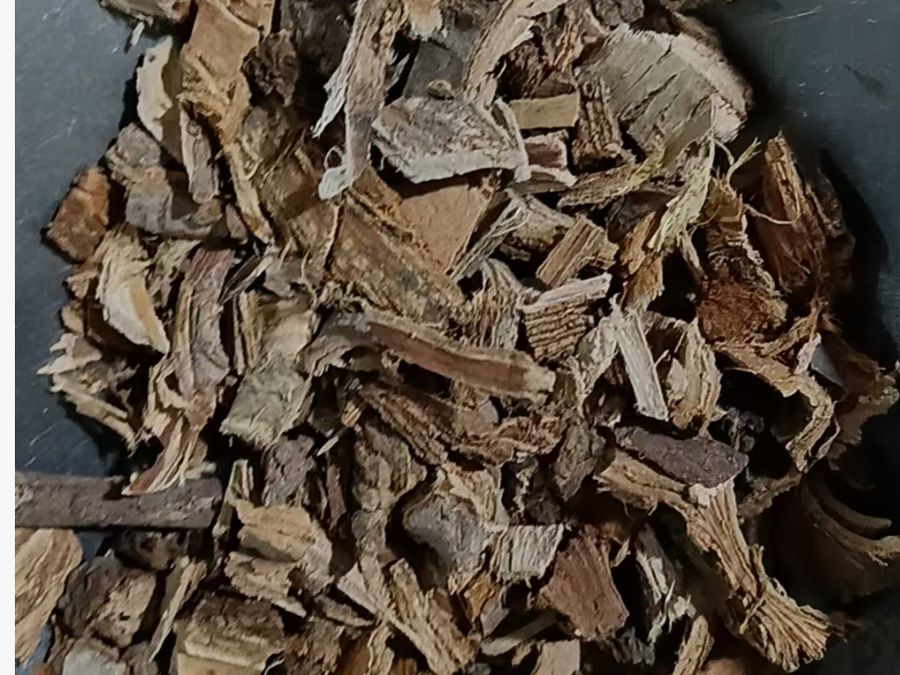 Slippery elm inner bark before milling